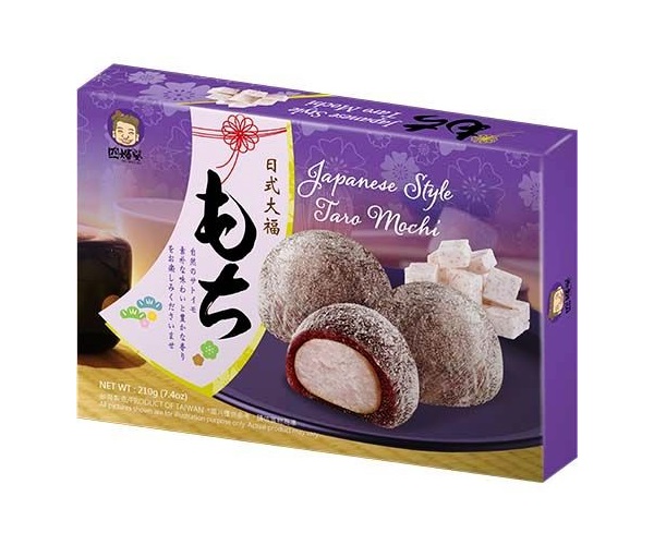 Dolce giapponese Mochi al Taro - Szu Shen Po 210g. Dolce giapponese Mochi al Taro - Szu Shen Po 210g.